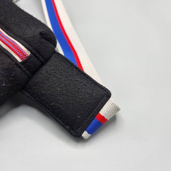 Vintage Champion Soft Belt Bag Black Fanny Pack Padded Striped - Picture 5 of 15